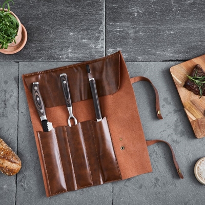 BBQ Set 3 delar i Läderväska - Rekommenderat Pris 999,-